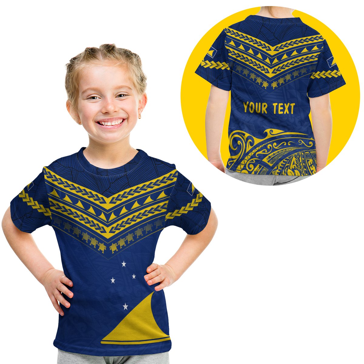 (Custom Personalised) Tokelau Rugby T Shirt Kid Impressive Sport LT13 Youth XL Size14 - Polynesian Pride