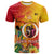 Custom Photo Papua New Guinea 50th Independence Anniversary T Shirt PNG Provinces Flag CTM14