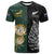 (Custom Text and Number) South Africa Protea and New Zealand Fern T Shirt Rugby Go Springboks vs All Black LT13 Adult Art - Polynesian Pride