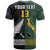 (Custom Text and Number) South Africa Protea and New Zealand Fern T Shirt Rugby Go Springboks vs All Black LT13 - Polynesian Pride