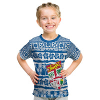 (Custom Personalised) Fiji Polynesian T Shirt Kid Fijian Tapa Pattern LT13 - Polynesian Pride