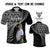 Custom Upload Image Aotearoa Silver Fern Polo Shirt Black Taniko Motif CTM09