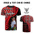 Custom Upload Image Aotearoa Silver Fern T Shirt Red Taniko Motif CTM09