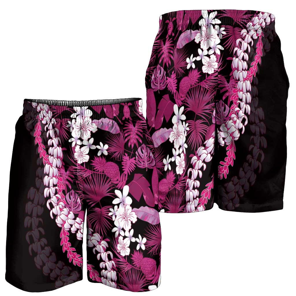 Akala Aloha Hawaii Lei Shorts for Men Tropical Flowers Elegant Vibe LT14 - Polynesian Pride