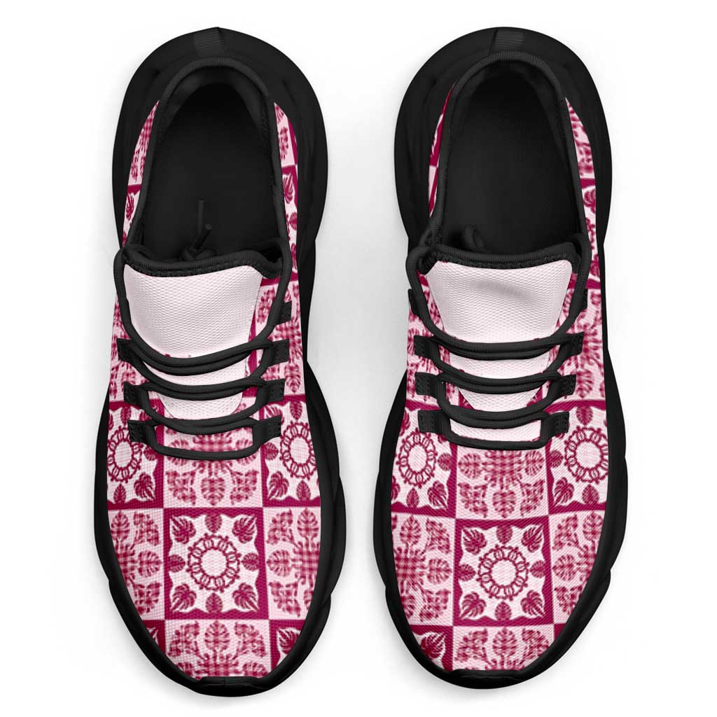 Akala Palaka Quilt Hawaii Clunky Sneakers Hawaiian Tropical Monstera Sea Turtle
