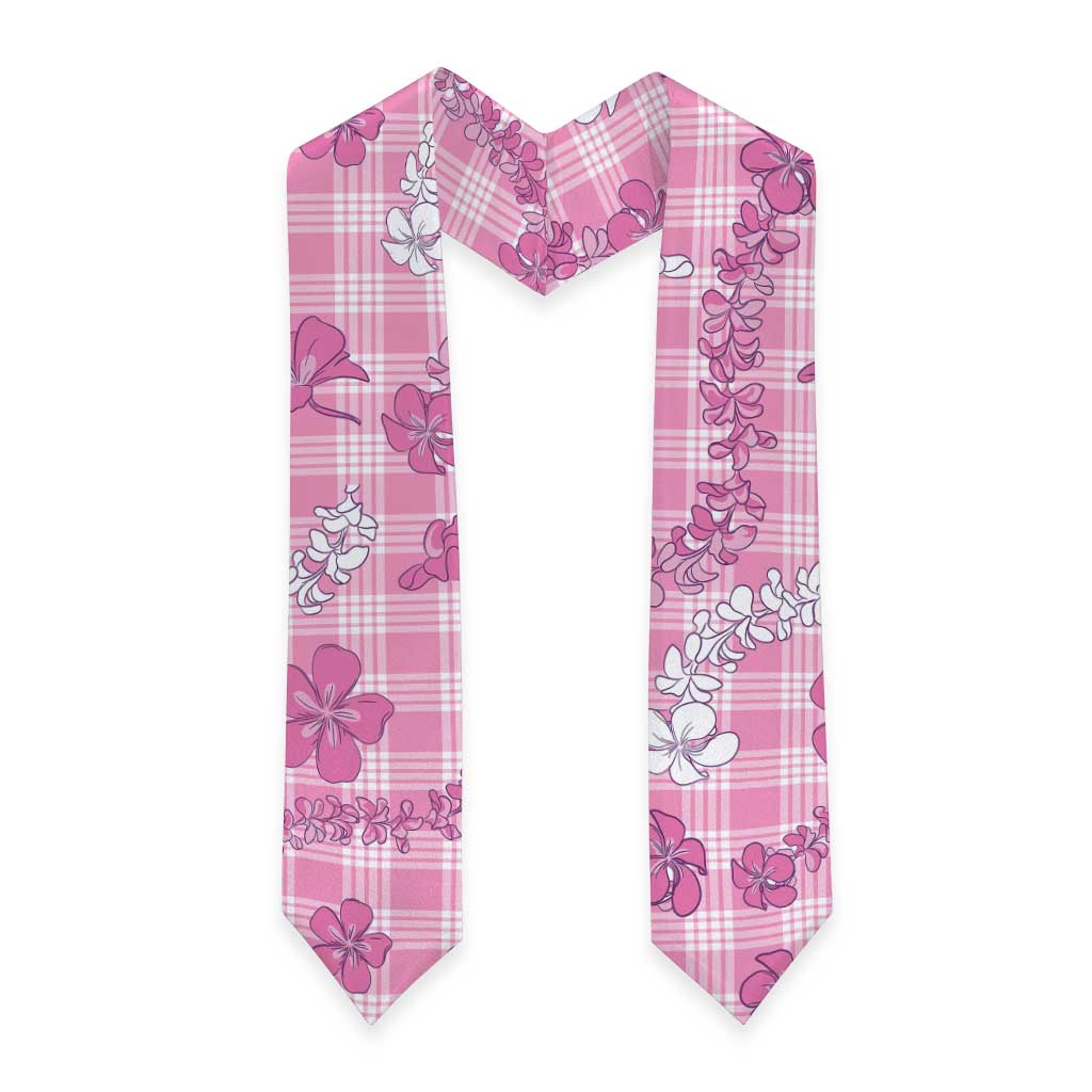 Alaka Aloha Hawaii Graduation Stole Plumeria Lei With Palaka Motif - Polynesian Pride