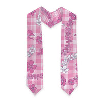 Alaka Aloha Hawaii Graduation Stole Plumeria Lei With Palaka Motif - Polynesian Pride