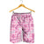 Alaka Aloha Hawaii Shorts for Men Plumeria Lei With Palaka Motif - Polynesian Pride