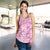 Alaka Aloha Hawaii Women Racerback Tank Plumeria Lei With Palaka Motif - Polynesian Pride
