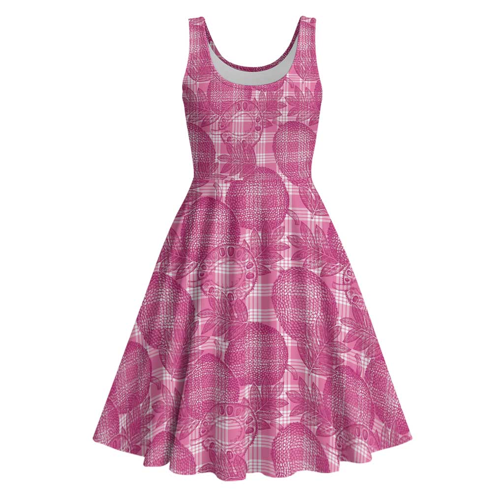 Alaka Hawaii Breadfruit Palaka Motifs Midi Dress
