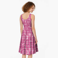 Alaka Hawaii Breadfruit Palaka Motifs Midi Dress