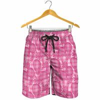 Alaka Hawaii Breadfruit Palaka Motifs Shorts for Men