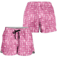 Alaka Hawaii Breadfruit Palaka Motifs Shorts for Women