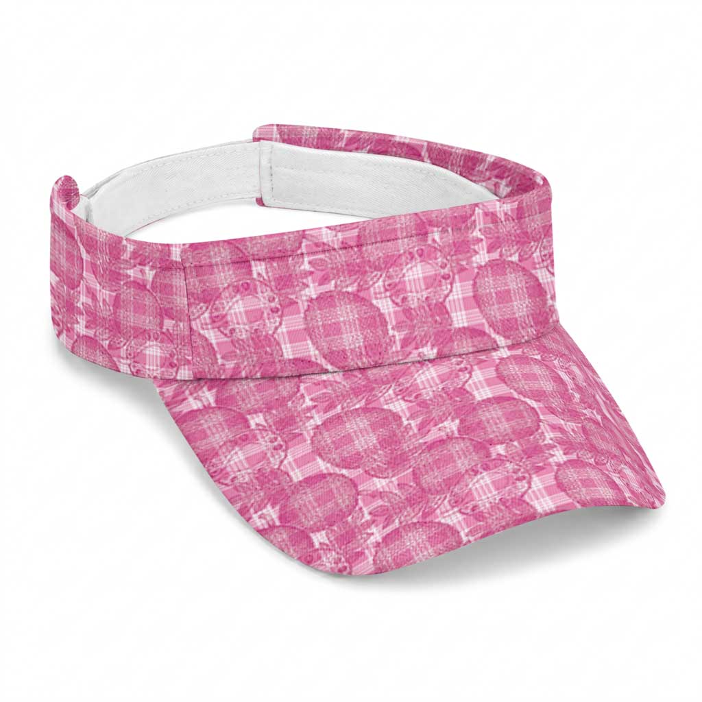 Alaka Hawaii Breadfruit Palaka Motifs Sun Visor Cap