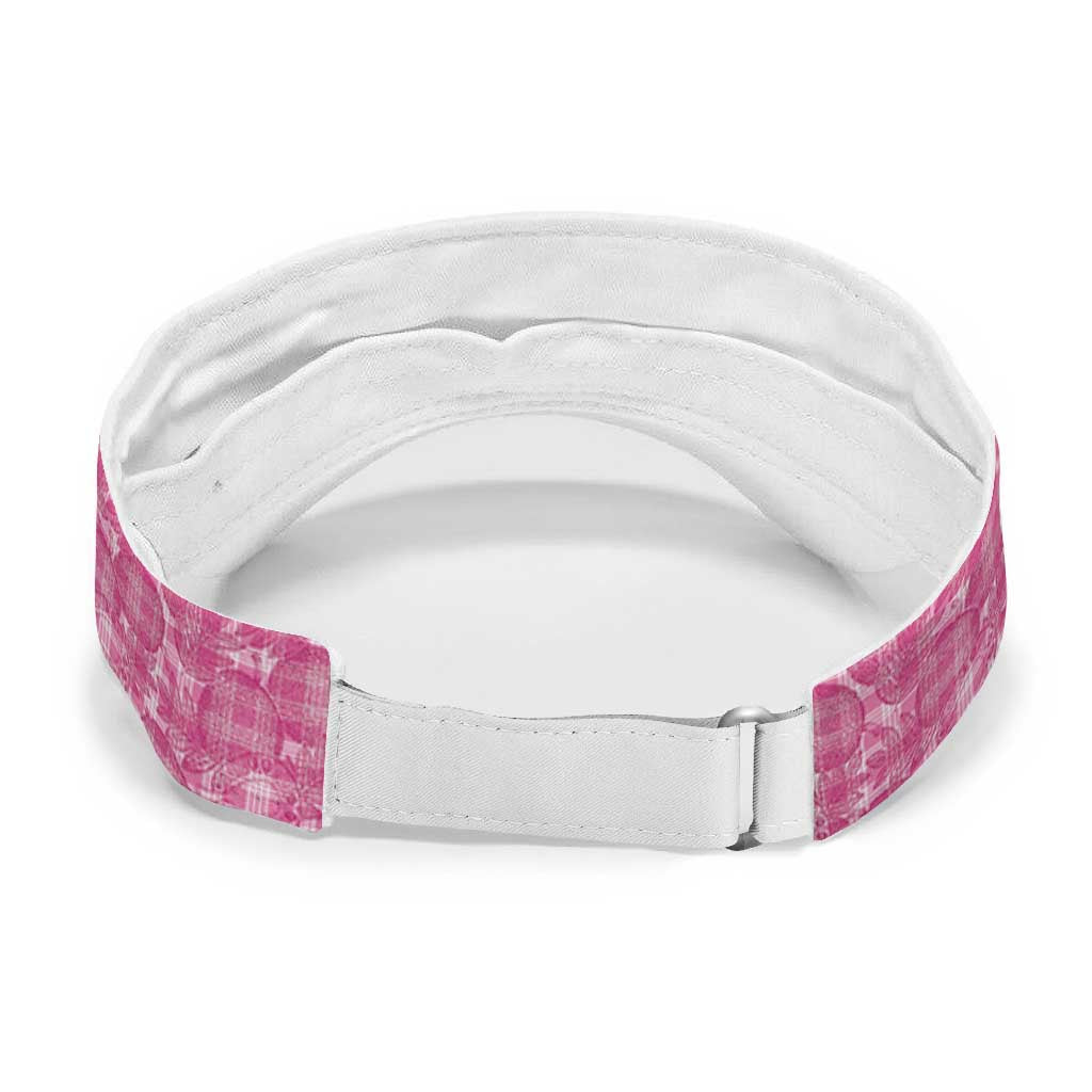 Alaka Hawaii Breadfruit Palaka Motifs Sun Visor Cap