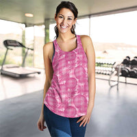 Alaka Hawaii Breadfruit Palaka Motifs Women Racerback Tank