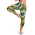 Aloha Festive Hawaii Leggings Mokihana - Maile and Ilima on Forest Green - Polynesian Pride