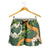 Aloha Festive Hawaii Shorts for Women Mokihana - Maile and Ilima on Forest Green - Polynesian Pride