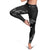 Aloha Hawaii Floral Tapa Leggings Patchwork Charcoal - Polynesian Pride