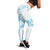 Aloha Hawaii Floral Tapa Leggings Patchwork Turquoise - Polynesian Pride