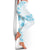 Aloha Hawaii Floral Tapa Leggings Patchwork Turquoise - Polynesian Pride