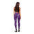 Aloha Hawaii Floral Tapa Leggings Patchwork Violet - Polynesian Pride