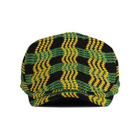 Aloha Hawaii Ilima Maile Lei Jeff Hat Palaka Inspired Hawaiian-plaid Black