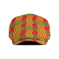 Aloha Hawaii Ilima Maile Lei Jeff Hat Palaka Inspired Hawaiian-plaid Red