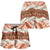 Aloha Hawaii Mikioi Lei Shorts for Women Cattail Red Tropical Flower Pattern - Polynesian Pride