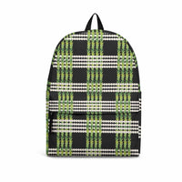 Aloha Hawaii Pakalana Pikake Lei Backpack Palaka Inspired Hawaiian-plaid Black