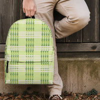 Aloha Hawaii Pakalana Pikake Lei Backpack Palaka Inspired Hawaiian-plaid Pastel Green