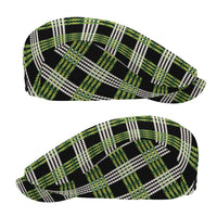 Aloha Hawaii Pakalana Pikake Lei Jeff Hat Palaka Inspired Hawaiian-plaid Black