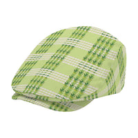 Aloha Hawaii Pakalana Pikake Lei Jeff Hat Palaka Inspired Hawaiian-plaid Pastel Green