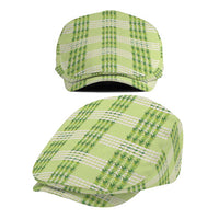 Aloha Hawaii Pakalana Pikake Lei Jeff Hat Palaka Inspired Hawaiian-plaid Pastel Green