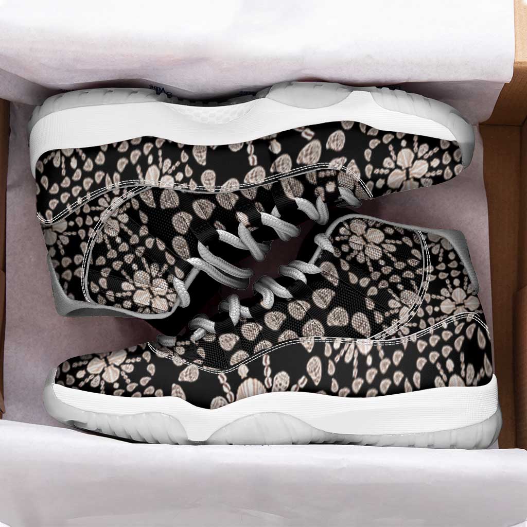 Aloha Hawaii Shell Quilt Sneakers J11 Seamless Style - Polynesian Pride