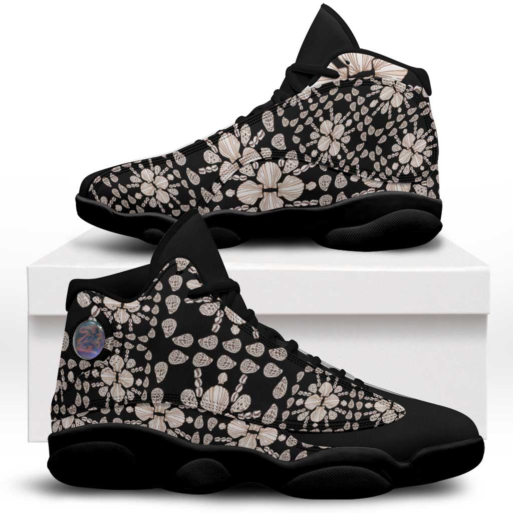 Aloha Hawaii Shell Quilt Sneakers J13 Seamless Style - Polynesian Pride