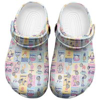 Aloha Summer Posters Grunge Textures Clogs Shoes