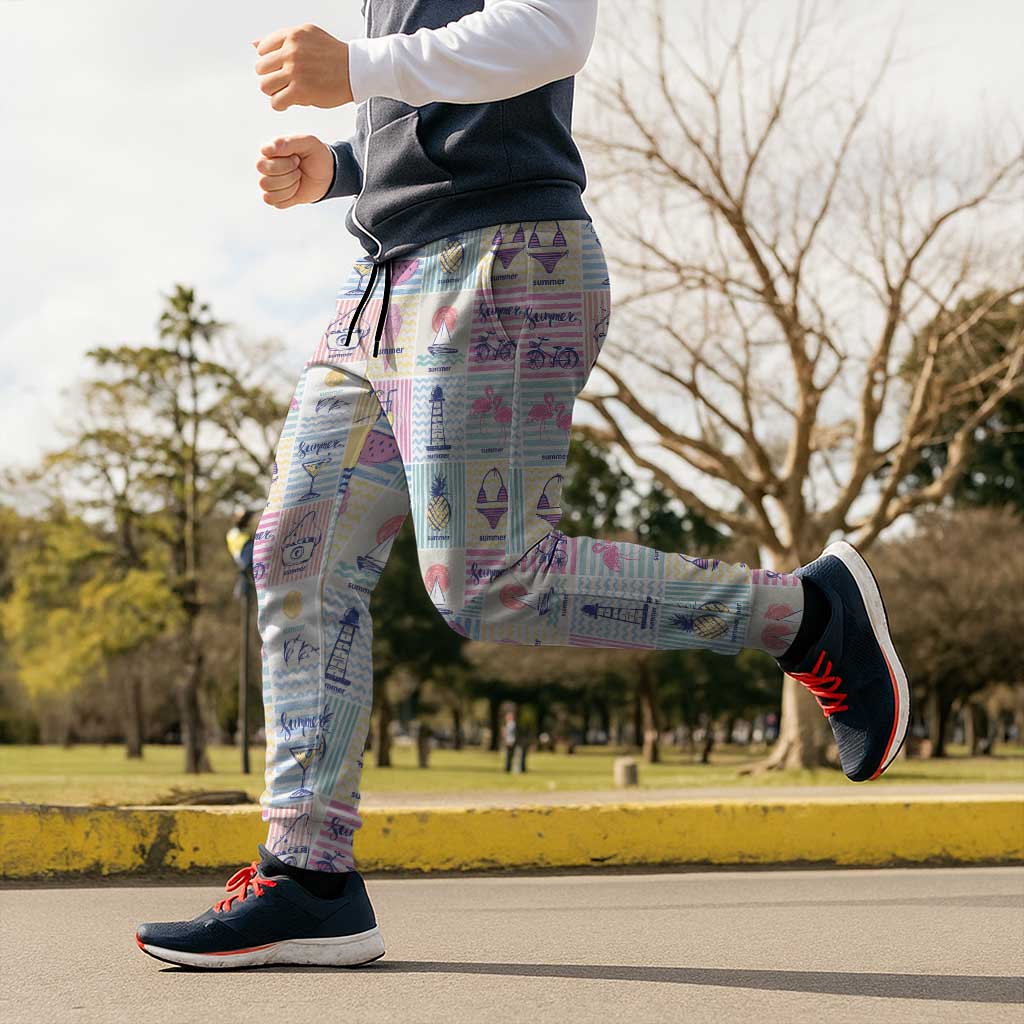 Aloha Summer Posters Grunge Textures Jogger Pants