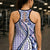 Aloha Vintage Palaka Floral Hawaiian Quilt Hollow Tank Top Poni Motif - Polynesian Pride