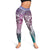 Aloha Vintage Plumeria Hawaiian Tapa Pattern Leggings Gradient Hawaiian Tapa Pattern - Polynesian Pride