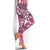 Aloha Vintage Plumeria Hawaiian Tapa Pattern Leggings Pink Hawaiian Tapa Pattern - Polynesian Pride