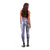 Aloha Vintage Plumeria Hawaiian Tapa Pattern Leggings Purple Hawaiian Tapa Pattern - Polynesian Pride