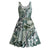 Aloha Vintage Plumeria Hawaiian Tapa Pattern Midi Dress Dark Turquoise Hawaiian Tapa Pattern - Polynesian Pride