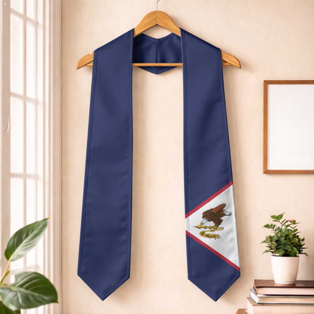 American Samoa Graduation Stole Flag Style