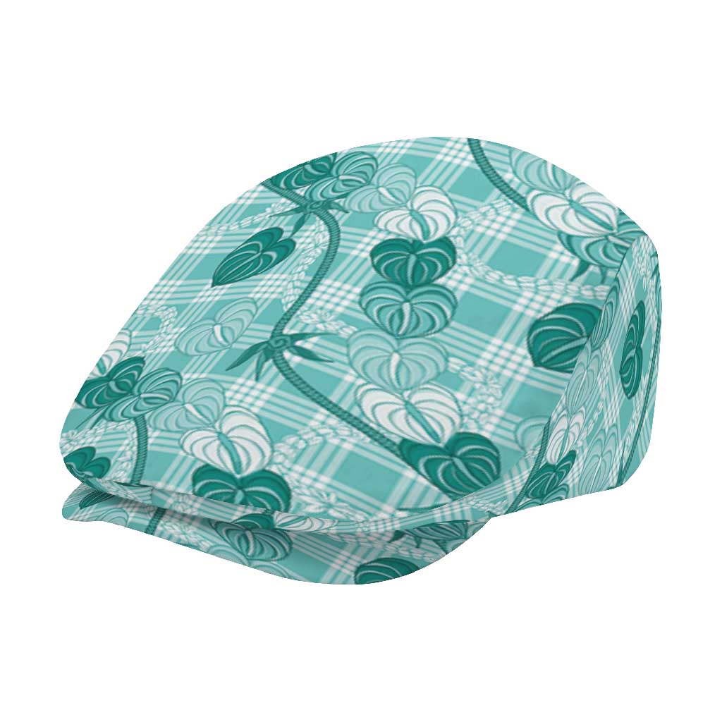 Anthurium Pikake Ti Leaf Palaka Jeff Hat Turquoise Version LT01 - Polynesian Pride