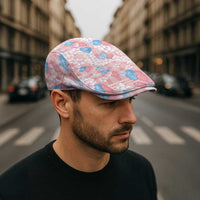 Anthurium Plumeria Lei Pastel Jeff Hat Pink Hawaiian Splendid Palaka LT01 - Polynesian Pride