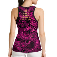 Aotearoa Maori Hei Tiki Hollow Tank Top Mawhero Kowhaiwhai Puhoro Motif