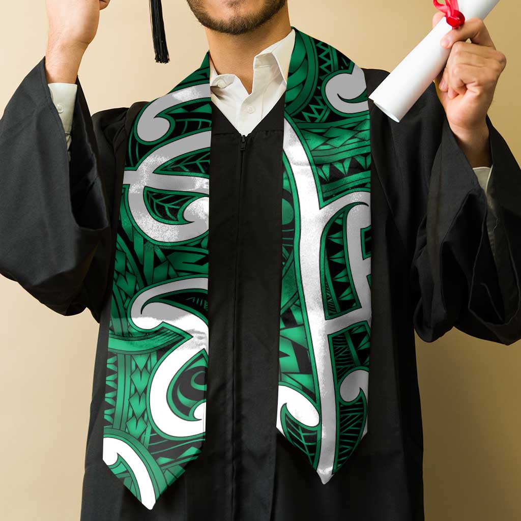 Aotearoa Maori Kowhaiwhai Graduation Stole Kakariki Puhoro and Patiki LT9 - Polynesian Pride
