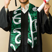 Aotearoa Maori Kowhaiwhai Graduation Stole Kakariki Puhoro and Patiki LT9 - Polynesian Pride