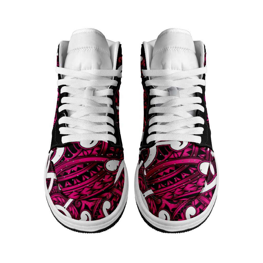 Aotearoa Maori Kowhaiwhai High Sneakers AJ1 Mawhero Puhoro and Patiki